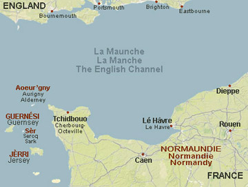 Map of Normandy